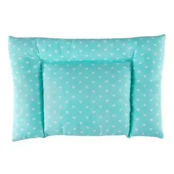 Подушка «Малышка», размер 40x60 см, принт сердечки мята, искусственный лебяжий пух