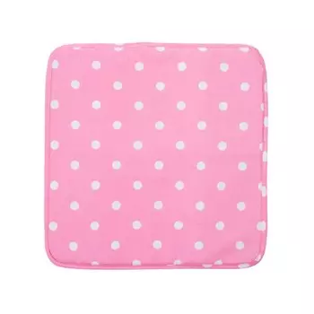 Подушка на стул Pink polka dot, размер 40х40 см, цвет розовый