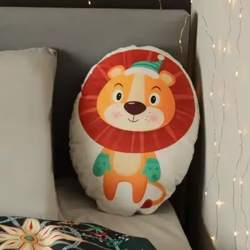 Подушка декоративная новогодняя «Этель. Лев», 2837 см