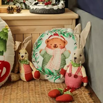 Подушка декоративная новогодняя «Этель. Мишка» 3232 см