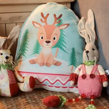 Подушка декоративная новогодняя «Этель. Олененок» 3030 см