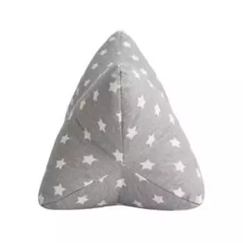 Подушка ортопедическая косточка, принт звезды, цвет серый