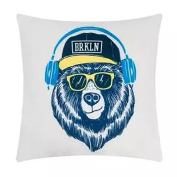 Подушка-плед Этель"BRKLN",подушка40*40±3см,плед100*150см 100%п/э, 280 г/м2