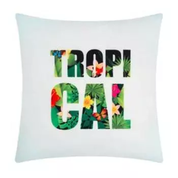 Подушка-плед Этель "Tropical", подушка 40*40±3 см, плед 100*150 см 100%п/э, 280 г/м2
