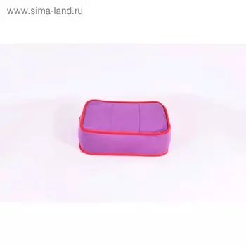 Подушка-пуф передвижной «Моби», размер 40 40 см, фиолетовый/красный, велюр