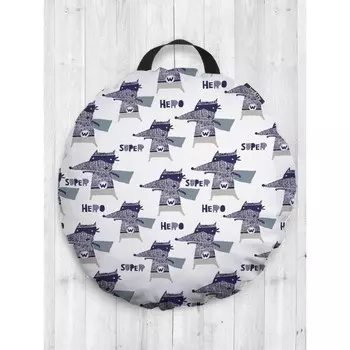 Подушка сидушка «Герой волк», декоративная, d = 52 см