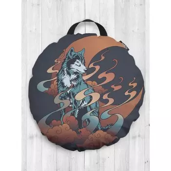 Подушка сидушка «Магический волк», декоративная, d = 52 см