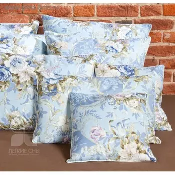 Подушка «Соня», размер 50х68 см,30% гусиный пух, 70% гусиное перо, тик набивной 100%хл, цвет МИКС