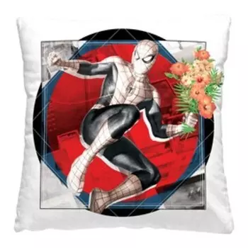 Подушка Spider Men Flowers, размер 40x40 см