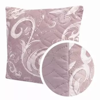 Подушка стеганная Rozalia, размер 40x40 см, цвет пыльная роза