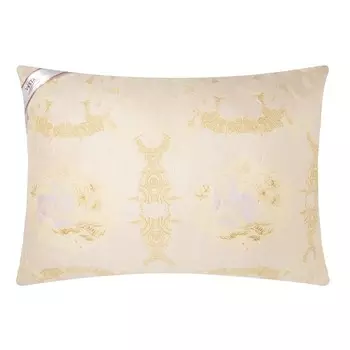 Подушка стёганная 50х70 см, шерсть верблюда, ткань глосс-сатин, п/э 100%