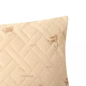 Подушка ультрастеп Овечья шерсть 70x70 см, полиэфирное волокно, пэ 100%