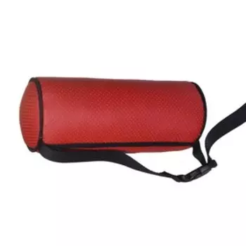 Подушка валик d10 см, на подголовник, красная