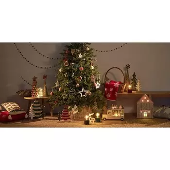 Подушка вязаная с новогодним рисунком Festive penguins New year Essential, размер 45x45 см 1026183