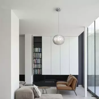 Подвес, 16Вт, LED 4000K, 31x31x150 см, цвет серый
