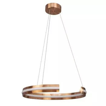 Подвес, 20Вт, 42x42x 7 см, цвет медь, белый