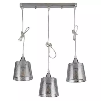 Подвес, 60Вт, E27, 13x13x12 см, цвет хром
