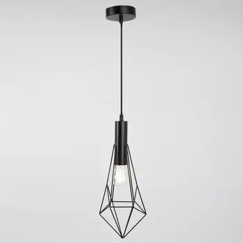 Подвес, 60Вт, E27, 16x10x70 см, цвет чёрный