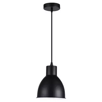 Подвес, 60Вт, E27, 16x16x90 см, цвет черный