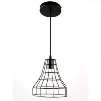 Подвес, 60Вт, E27, 17x17x75 см, цвет чёрный