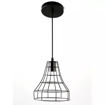 Подвес, 60Вт, E27, 17x17x75 см, цвет чёрный