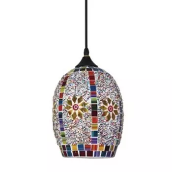 Подвес, 60Вт, E27, 18x18x70 см, цвет мозаика
