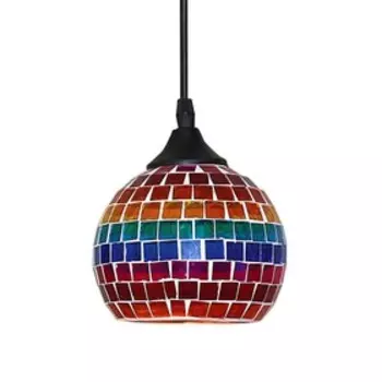 Подвес, 60Вт, E27, 18x18x70 см, цвет мозаика