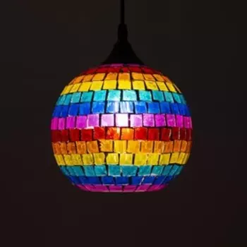 Подвес, 60Вт, E27, 18x18x70 см, цвет мозаика