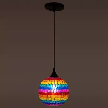 Подвес, 60Вт, E27, 18x18x70 см, цвет мозаика