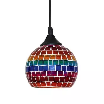 Подвес, 60Вт, E27, 18x18x70 см, цвет мозаика