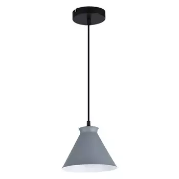 Подвес, 60Вт, E27, 19x18x70 см, цвет серый