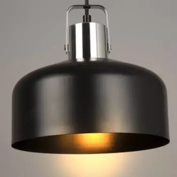 Подвес, 60Вт, E27, 23x20x70 см, цвет чёрный, хром