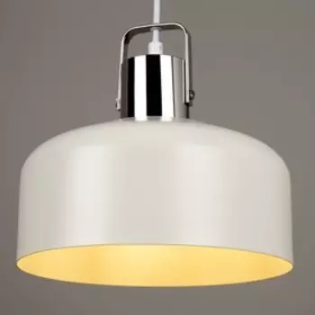 Подвес, 60Вт, E27, 23x23x20 см, цвет белый, хром