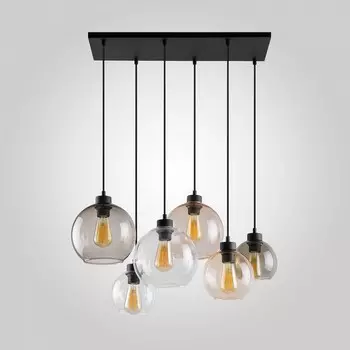 Подвес, 60Вт, E27, 61x21x127 см, цвет черный