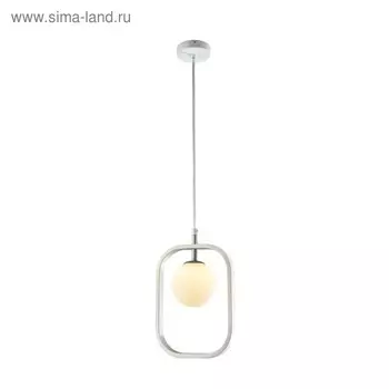Подвес Avola 1x40W G9 белый, серебро 17,8x2,5x25см
