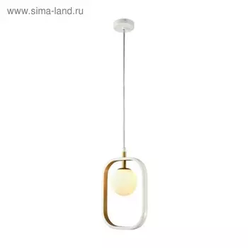 Подвес Avola 1x40W G9, белый, золото 17,8x2,5x25 см