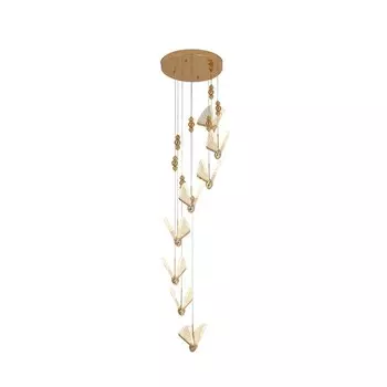 Подвес «Баттерфляй», размер 40x250 см, 8x6Вт, LED, 3000K