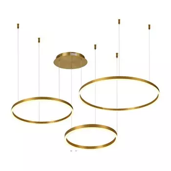 Подвес диммируемый «Тор», размер 133.5x95(80+60+40)x150 см 110Вт, LED, 3000K, с ПДУ