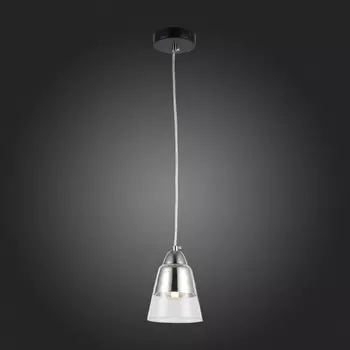 Подвес Evoluce. SLE102903-01. Lirino. 1х40 Вт, E27, 13х13х90 см, цвет чёрный, хром