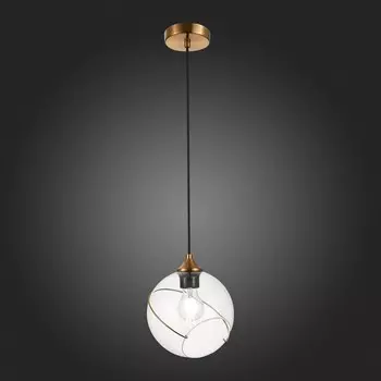 Подвес Evoluce. SLE103103-01. Satturo. 1х60 Вт, E27, 20х20 см, цвет золотистый