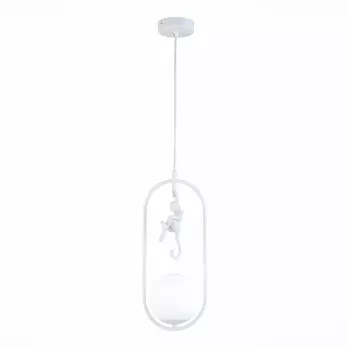 Подвес Evoluce. SLE115123-01. Tenato. 1х60 Вт, E27, 13х13х40 см, цвет белый