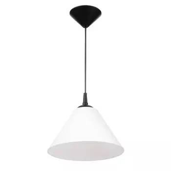 Подвес на потолок BayerLux «Конус», 115 Вт, Е27, черный/белый, 252515 см