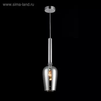 Подвес Lacrima 1x40W E14 дымчатый 13x13x0см