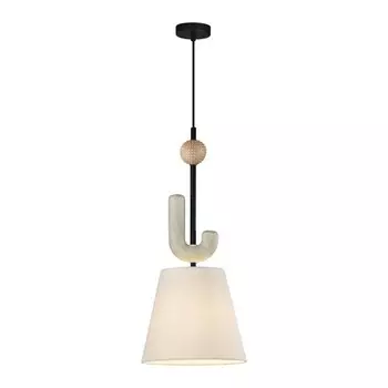 Подвес Odeon Light. Bagel, 40Вт, E14, 580-2095х245 мм, цвет чёрный матовый, бежевый