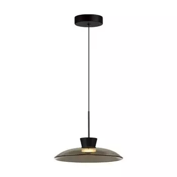 Подвес Odeon Light. Saucer, 9Вт, Led, 1200х240 мм, цвет чёрный, дымчатый