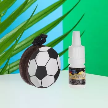 Подвеска автомобильная Футбольный мяч + аромамасло Ваниль 5 мл