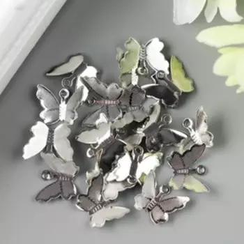 Подвеска "Бабочка", цвет серебро