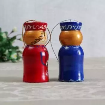 Подвеска "Барыня" 8,5 см, ручная роспись, микс