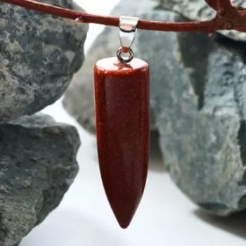 Подвеска биолокация "Авантюрин коричневый"