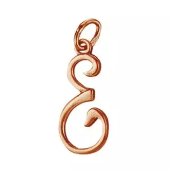 Подвеска "Буква Е", позолота